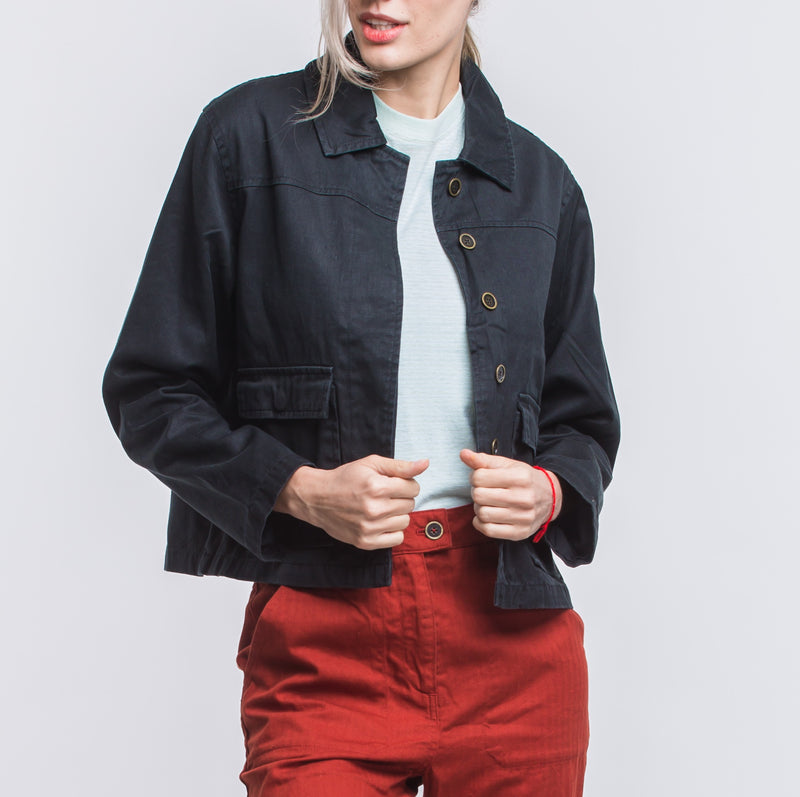 Sykes Crop Coat - Hemp Organic Cotton-Roamers Brand