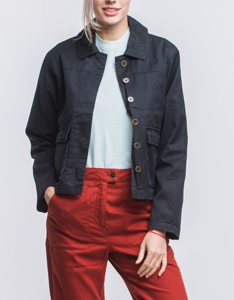 Sykes Crop Coat - Hemp Organic Cotton-Roamers Brand