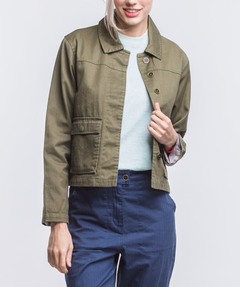 Sykes Crop Coat - Hemp Organic Cotton-Roamers Brand